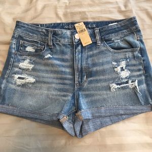 AE Super Stretch High Rise Shortie shorts